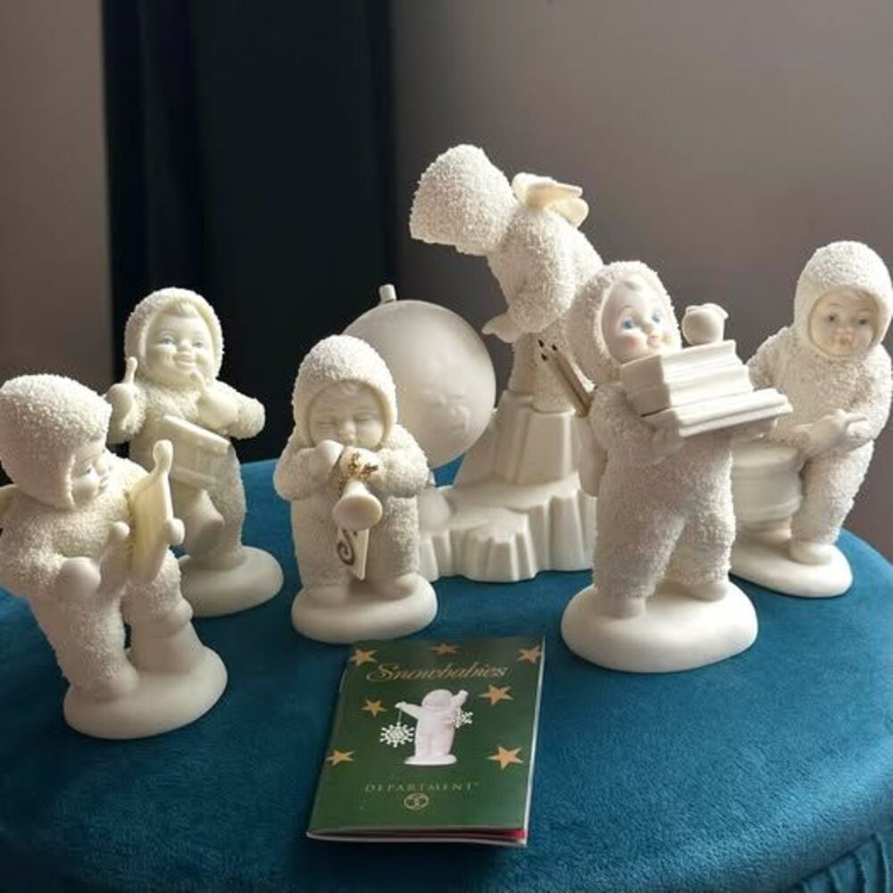 Department 56 Snowbabies Collection - 6 Figurines (5 with Original Boxes)
